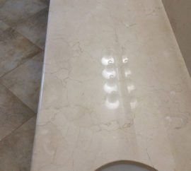 Marble Vanity After Restoration