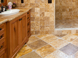 Travertine-bath