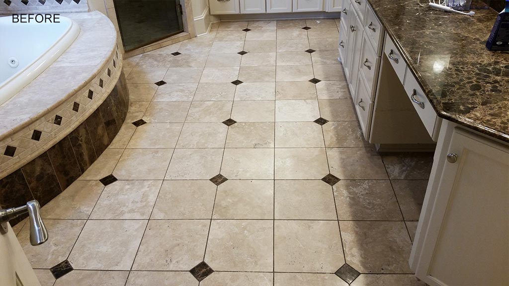 Bathroom Tile Cleaning Before