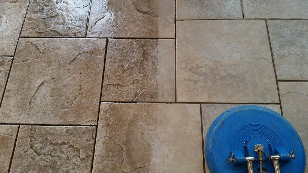Dirty and Clean Tile Comparison