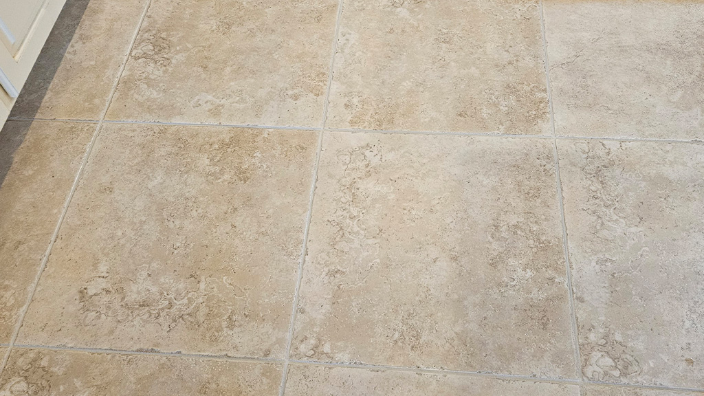 Clean ceramic tile and grout