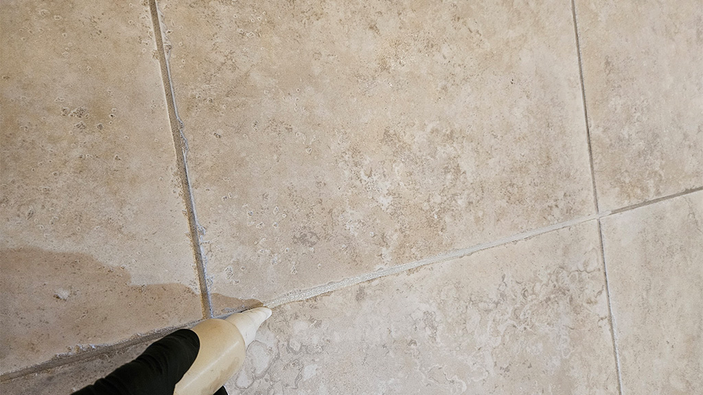 Applying Color Seal Grout