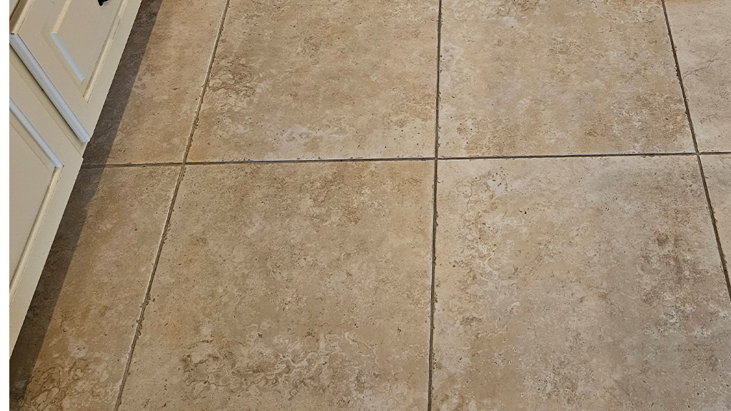 Tile and grout needs cleaning